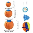 thumbnail image 3 of Large Inflatable Herding Dog Ball Toy with Fabric Handle Cover, Tear Resistant Interactive Training Ball for Medium Large Breed Indoor Outdoor Exercise Supplies, 3 of 8