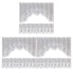 thumbnail image 3 of Cortina de Ventana de Encaje Inteprter 2 Piezas Blanco 160x60cm + 160x30cm, 3 of 6