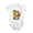 White, variant on Green Frog Sitting On Mushroom Baby Bodysuit, 100% Cotton Short Sleeve Snap Romper, 0-12 Months