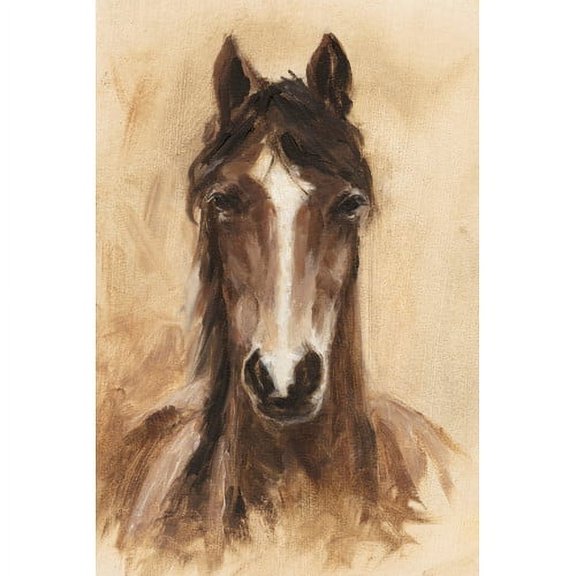 Marmont Hill "Shaded Horse" Painting Print on Wrapped Canvas