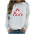 thumbnail image 2 of Meichang Chandails en Molleton à Col Rond pour Femmes, Chandails en Molleton de la Saint-Valentin, Hauts de Vacances, Chandails en Molleton Graphiques Cœur d'Amour, Manches Longues, Cadeaux de la Saint-Valentin, 2 of 4
