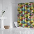 thumbnail image 2 of Pioneer Flower Floral Print Pattern Shower Curtain 72"x84", Bathroom Decorative Shower Curtain Set with 12 Hooks, Waterproof Washable, 2 of 6