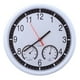 10'' Silencieux Moderne Horloge Murale Thermomètre & Humidité Salon Cuisine Bureau – image 3 sur 5