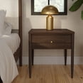 thumbnail image 2 of Harbor 1 Drawer Nightstand, Walnut, 2 of 9