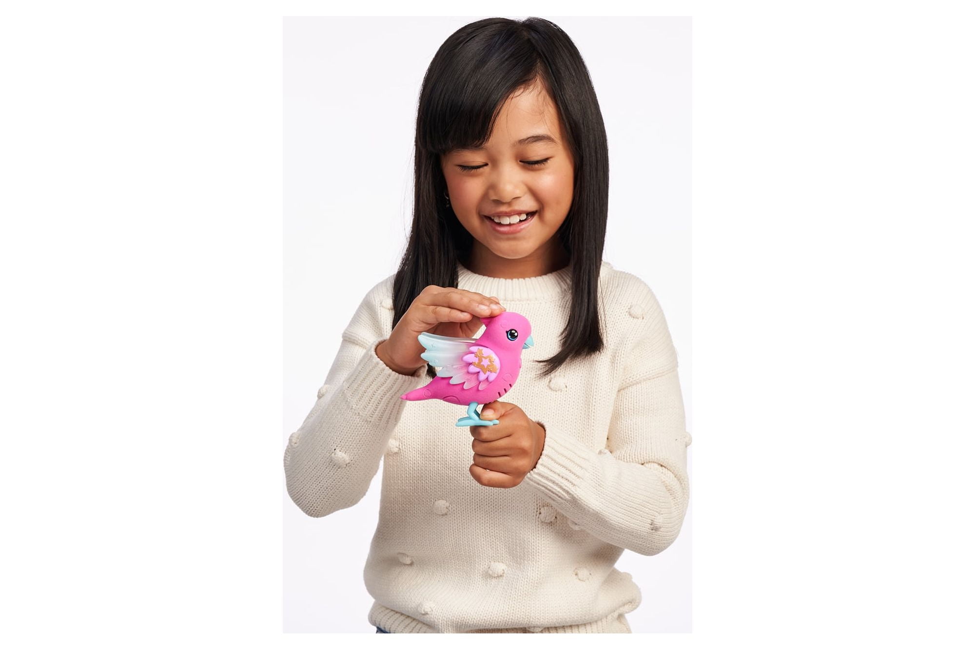 Little Live Pets, Lil' Bird: Skyler, Interactive Pink Bird, 20+ Sounds, Light up Wings, Ages 5+