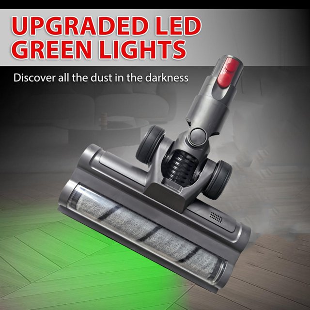 Cepillo de Rodillo Suave con Cabezal Limpiador para Aspiradora para V10 Slim V12 Slim, Accesorio con Luces LED Antipolvo, Piezas de Repuesto