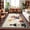 Red, variant on Retro Cartoon Chef Washable Round Area Rug 4 ft, Vintage Wine Cheese Farmhouse Traditional Soft Non Slip Rugs Stain Repellent Indoor Felt Carpet for Living Dining Room Bedroom Home Office