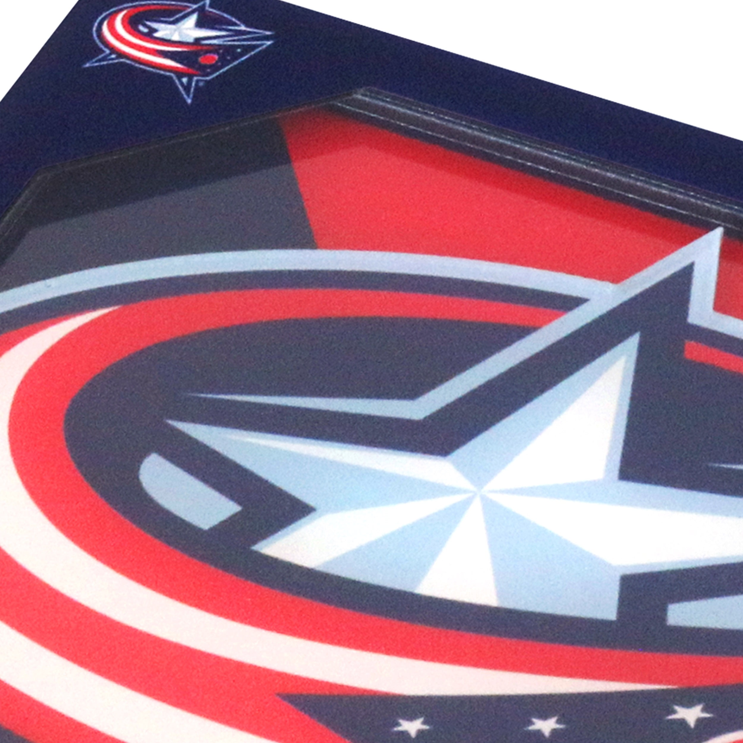 YouTheFan NHL Columbus Bl Jackets 3D-LSC 3D Logo Series Coasters - Pack of 2