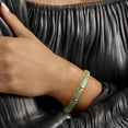 thumbnail image 2 of Ross-Simons Green Jade "Good Fortune" Bracelet in 18kt Gold Over Sterling, Women's, Adult, 2 of 5
