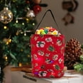 thumbnail image 4 of EUDIDV Pumpkin Bucket Candy Bucket Halloween Candy Bag Winter Christmas Topper Snowman Candy Tote Bags For Party Xmas Tree Snowflake Portable Reusable Kids Goodie Bucket With Handles, 4 of 5