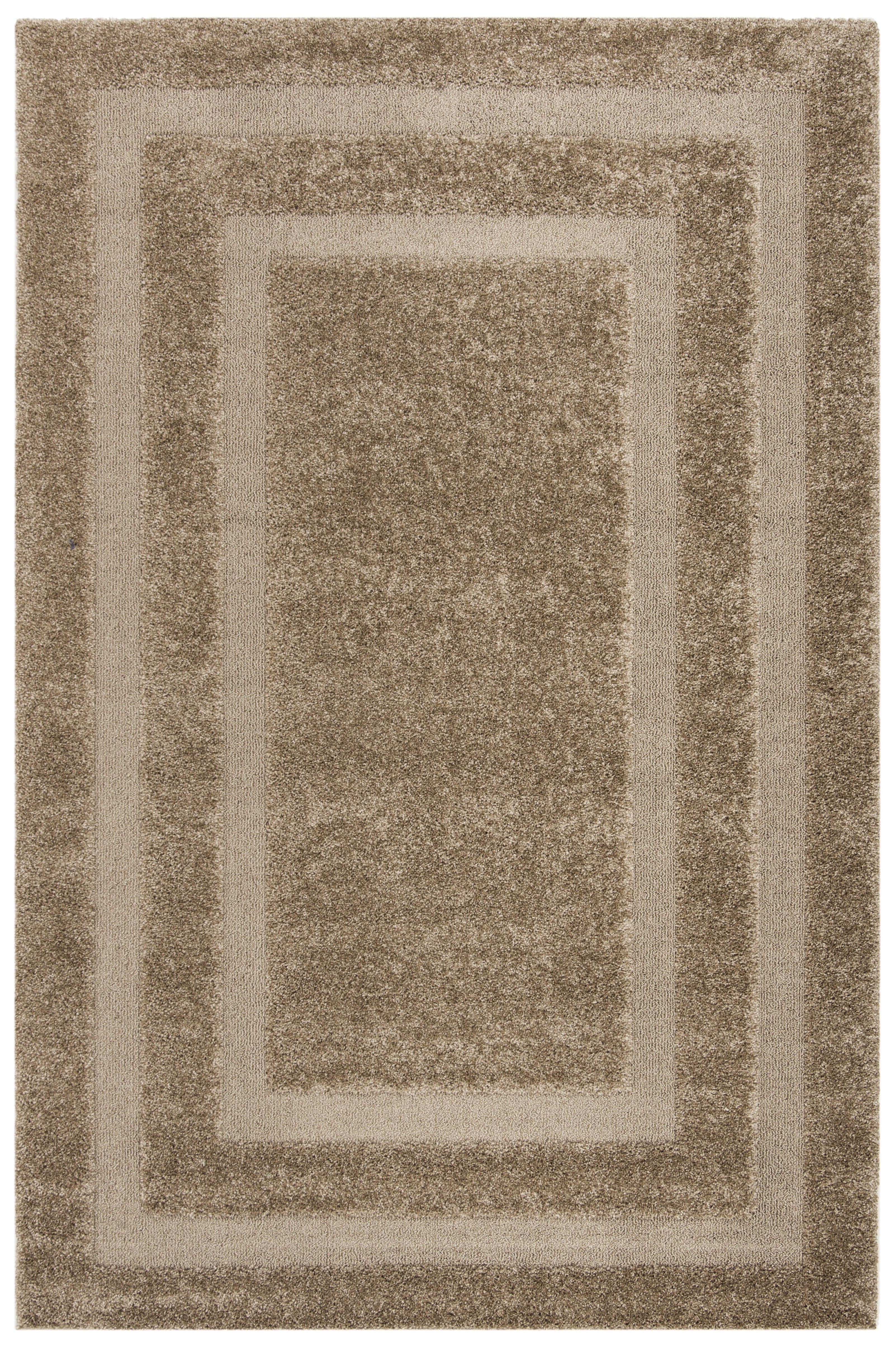 Safavieh Florida Mason Bordered Shag Area Rug, Beige, 6' x 8'