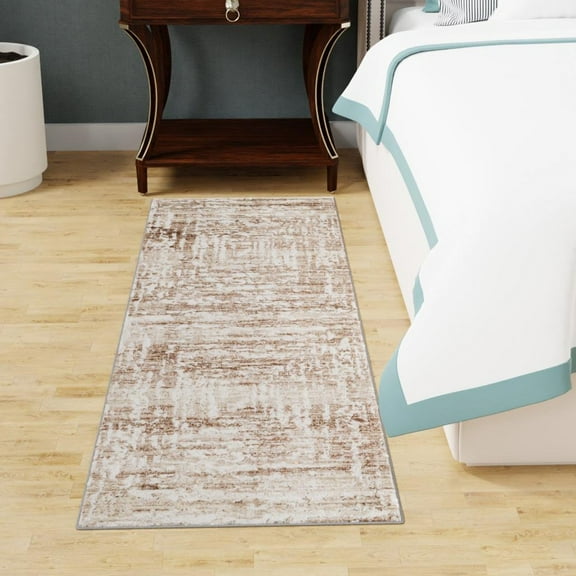 Unique Loom Hermitage Collection Area Rug - Armor (2' 6" x 10' Runner Chocolate Brown/Black)