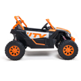 thumbnail image 4 of KidsVIP 24V Mega-Trek Edition 2-Seater 4X4 Ride-On Buggy With Rubber Wheels, Leather Seats, Music Player, Lights & Remote, 4 of 9