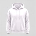 thumbnail image 6 of Men's Gym Workout Active Long Sleeve Pullover Lightweight Hoodie Casual Hooded Sweatshirts White 3XL, 6 of 8