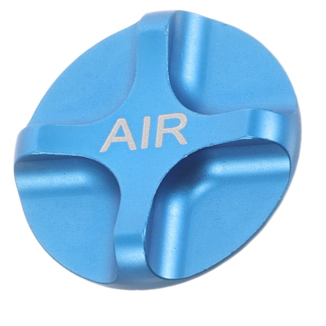 COOPHYA Bike Air Fork Cap Blue Aluminium Alloy Cylindrical Design 1Pcs for Outdoor Riding