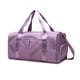 thumbnail image 2 of Qarigey Bolsa de gimnasio de gran capacidad, bolsa de almacenamiento de Fitness, bolsa de equipaje de viaje impermeable portátil, accesorios de soporte Envolturas para manijas de equipaje Púrpura, 2 of 6