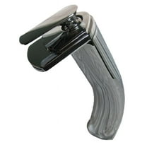 Novatto GF-057CH Brass Modern Waterfall Vessel Faucet in Chrome