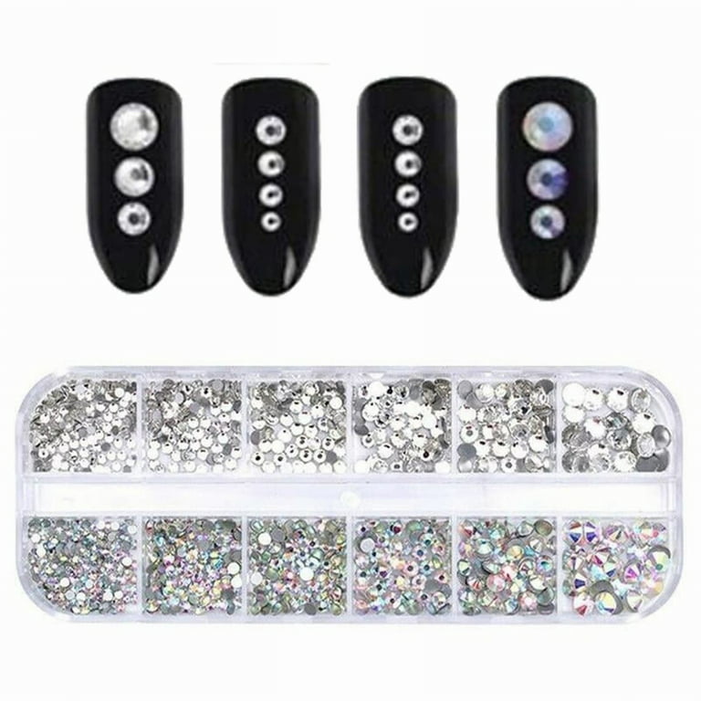 Black Rhinestone Crystal Nail Art Decoration Mix Sizes For DIY Design 1 Box  From Topscissors, $1.07
