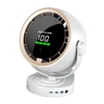 thumbnail image 4 of Ventilador de escritorio Ventilador de escritorio 100 Velocidad ajustable Recargable Pantalla digital Portátil Blanco, 4 of 9