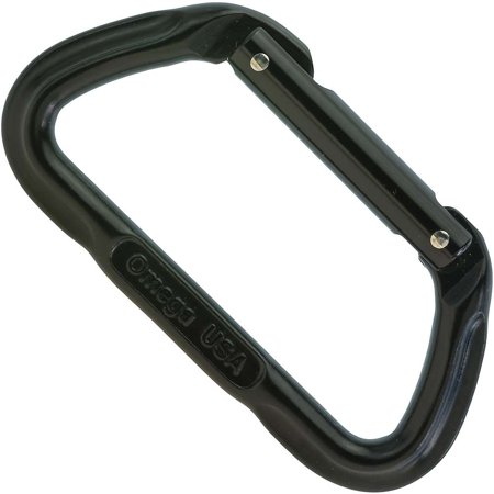 - Omega Pacific Lite D Black Carabiner