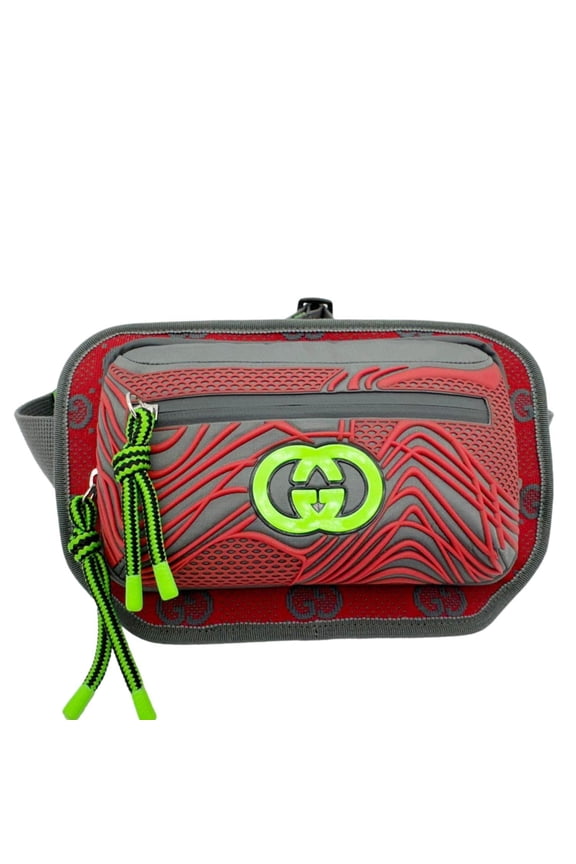 Pre-Owned Gucci Nylon Belt Bag Multicolor