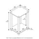 thumbnail image 4 of Mesita de noche Furinno Simplistic con tubos de acero inoxidable, 4 of 6