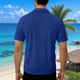 thumbnail image 4 of FRSASU Mens Short Sleeved Shirt Button Down Shirts Summer Casual Vacation Beach Summer Tops Blue M, 4 of 7