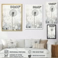 thumbnail image 4 of Designart "Dandelion In Subdued Tones III" Dandelion Floater Framed Canvas Art Print, 4 of 5