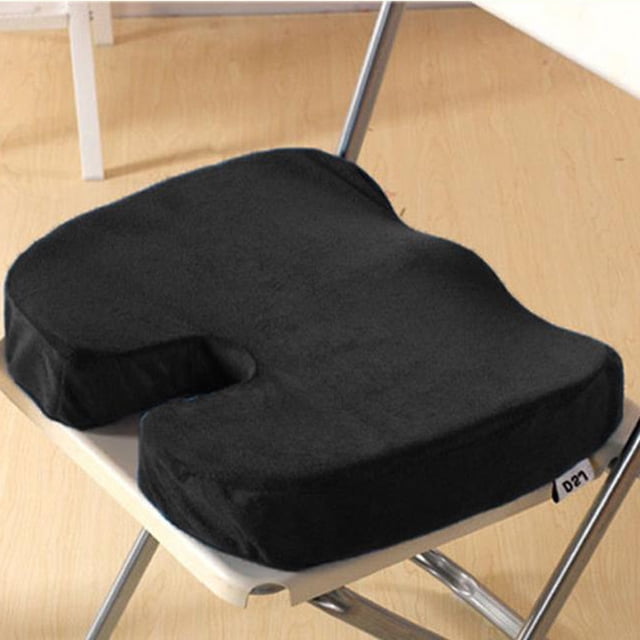 Cojín De Asiento Ortopédico Cojín para silla, cojín de asiento curvo en forma de U saludable para coche, oficina y hogar