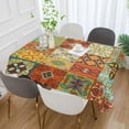 thumbnail image 5 of GZHJMY Mexican Talavera Square Tablecloth, Waterproof Stain Wrinkle Resistant Washable Polyester Table Cover for Picnic Dinner Holiday Kitchen Party Decor, 60 x 60 in Home Decor, 5 of 7