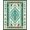 Turquoise Brown Cream, Pattern 12, variant on ODIKA Aztec Vintage Mosaic Southwestern Grid Border Motif Stripe Stepped Pet Friendly & Kids Safe Play for Playroom, Bedroom, Reading Nook
