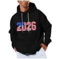 thumbnail image 2 of Handshe Men's Hoodie, Fashion Print Pullover with Long Sleeves and Drawstring Hood for Daily Casual Wear, 2 of 5