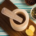 thumbnail image 3 of CRAFTHROU 1Pack Wooden Pestle For Grinding Food Khaki Ergonomic Design Kitchen Grinder Tools, 3 of 7
