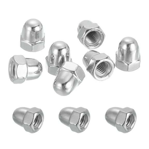 10 Pcs M6x1mm Acorn Cap Nuts, 316 Stainless Steel Hex Cap Dome Head Nuts