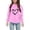Light Purple, variant on Bmisegm Cute Hoodies for Girls Graphic Print Lined Pullover Hooded Sweatshirt for Everyday Comfort Wear Girls Tops,Yellow,18-24 Months