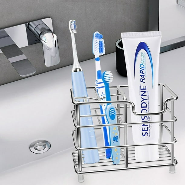 Costyle Multifunctional Stainless Steel Toothbrush Toothpaste Shelf