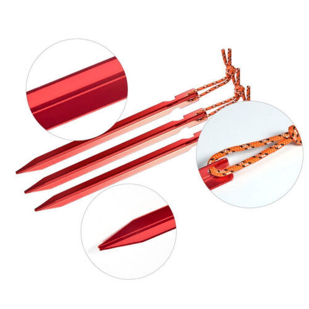 Aluminium Canopy Tent Pegs Garden Outdoor Hiking Nail Stakes Heavy Duty