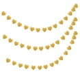 thumbnail image 5 of Niceauty Love Heart Garlands Paper Garland Hanging Golden Decoration for Dessert Table 15 Pieces, 5 of 5