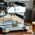 thumbnail image 4 of Espresso Cups Set of 2, 4 OZ Espresso Shot Glasses with Wood Handle, V-Shaped Spouts Cups, Ribbed Milk Frothing Pitcher, Glass Measuring Cup, Coffee, 4 of 8