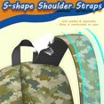 thumbnail image 5 of 17 Inch Lightweight Backpack,PVC Waterproof Oxford Fabric, Ergonomically Designed, with Large Capacity, Camouflage Print, 5 of 5
