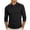 Black, variant on Men Long Sleeve Diamond Jacquard Textured Shirt Lapel Collar Three Button Placket Ribbed Cuff Hem Wrinkle Resistant Golf Resort Daily Casual Pullover Green S