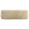 thumbnail image 6 of Uttermost Abide Contemporary Faux Sheepskin Fabric Upholstered Sofa in Caramel, 6 of 8