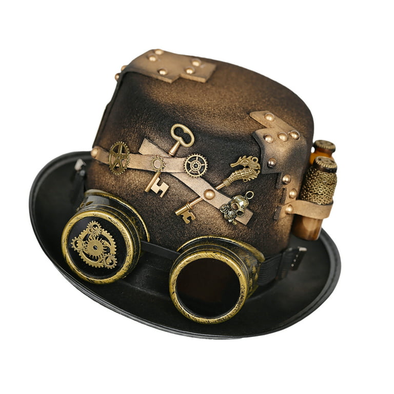 Buy Leather Steampunk Bowler Hat Custom Size Online in India 