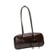 thumbnail image 5 of Bolso de hombro de piel sintética de alta capacidad, bolso de mano informal con cremallera, elegante para mujer café, 5 of 9
