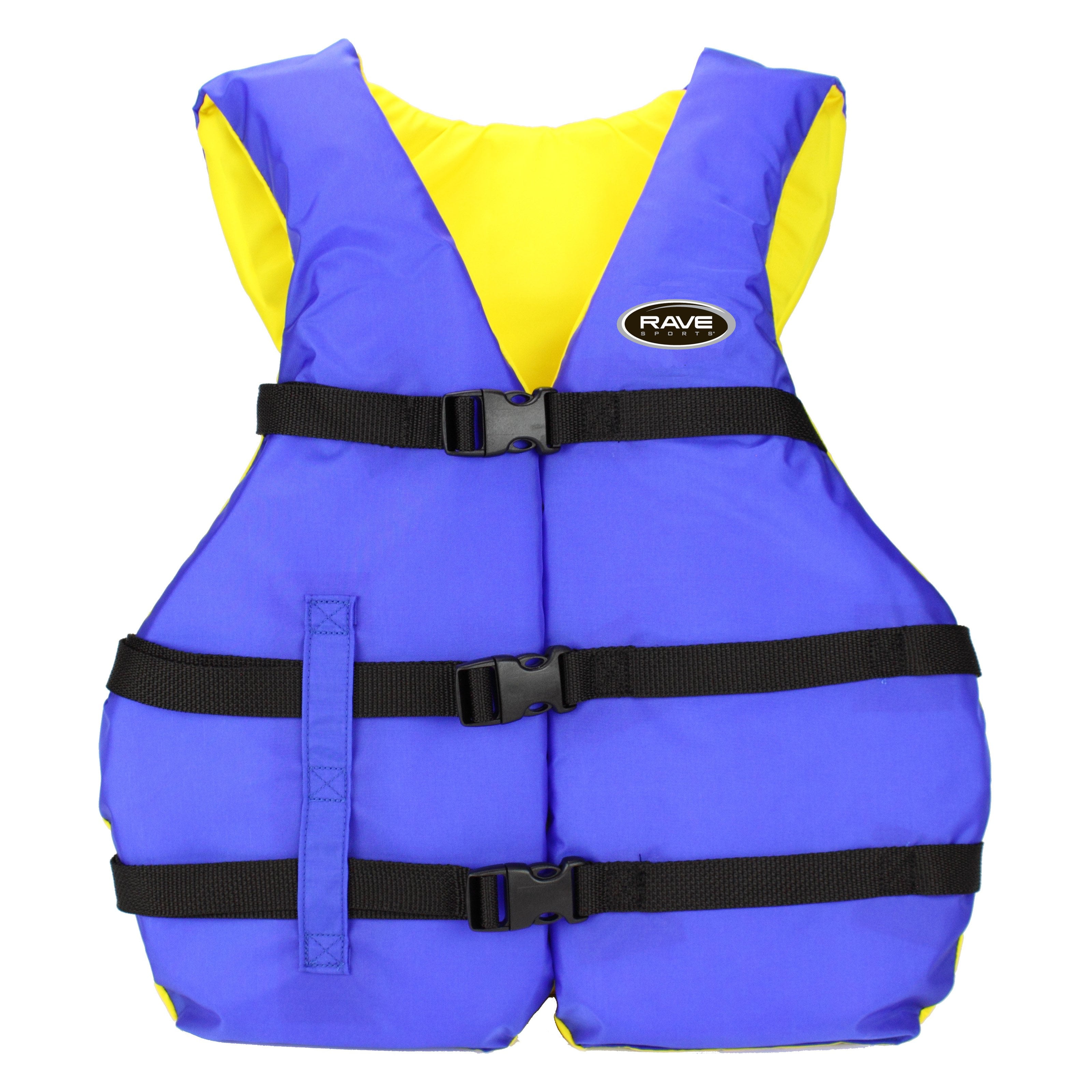 Rave Sport Universal Nylon PFD Youth Life Jacket, Blue