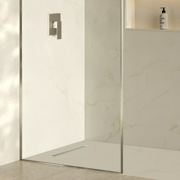 Voltaire 24" Stainless Steel Linear Shower Drain in Chrome