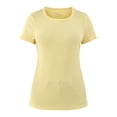 thumbnail image 2 of Time and Tru Women's Short Sleeve Rib Tee, 2 of 5