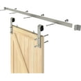 thumbnail image 7 of JUBEST 5FT Sliding Standard Single Track Barn Door Hardware Kit, Silver Nickel, 7 of 7