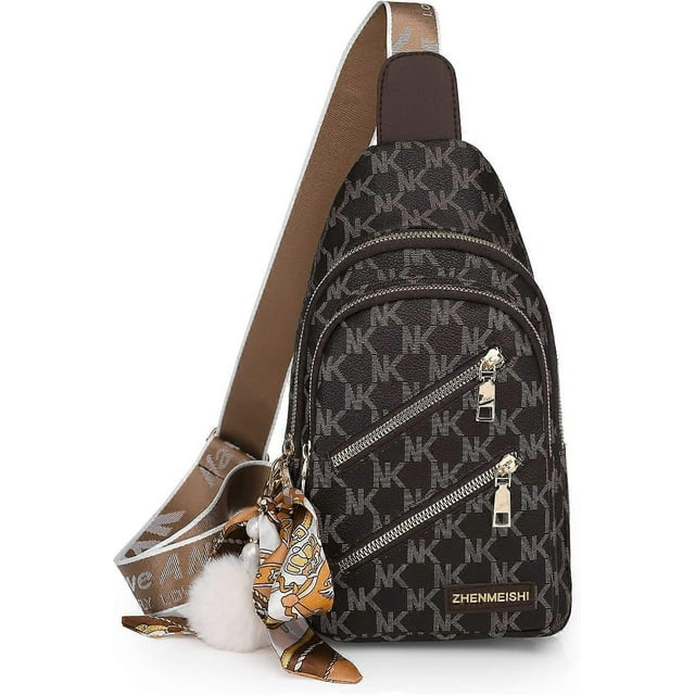 Sling Backpack Sling Bag for Women, Chest Bag Daypack Crossbody Sling Backpack (A-Black)