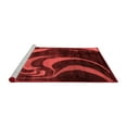 thumbnail image 2 of Ahgly Company Machine Washable Indoor Rectangle Abstract Red Modern Area Rugs, 7' x 10', 2 of 4